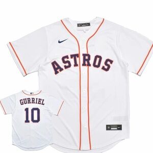Houston Astros White Home Jersey by NIKE Yuli Gurriel Size Medium